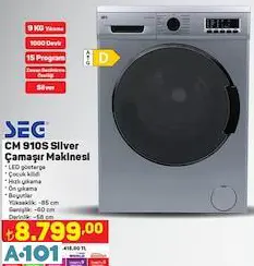 SEG SİLVER ÇAMAŞIR MAKİNESİ SEG SİLVER ÇAMAŞIR MAKİNESİ